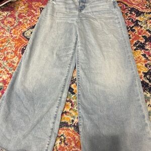 Stylish Light Blue Wide Leg Jeans